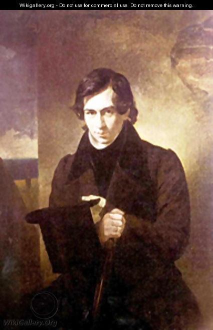 Portrait of the Poet and Playwrigh Nestor Kukolnic 1836 - Julia Vajda