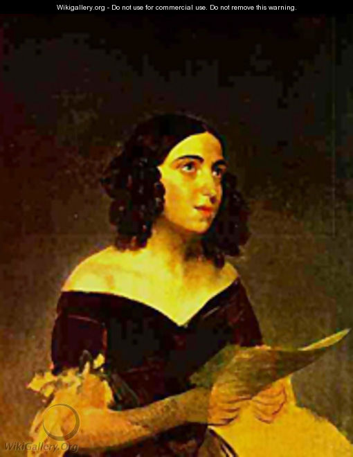 Portrait of Singer A Ya Petrova 1841 - Julia Vajda