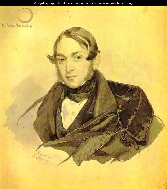 Portrait of S A Sobolevsky 1832 - Julia Vajda
