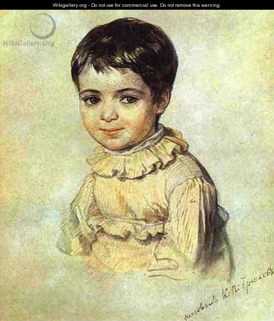 Portrait of Maria Kikina as a Child 1817 1820 - Julia Vajda