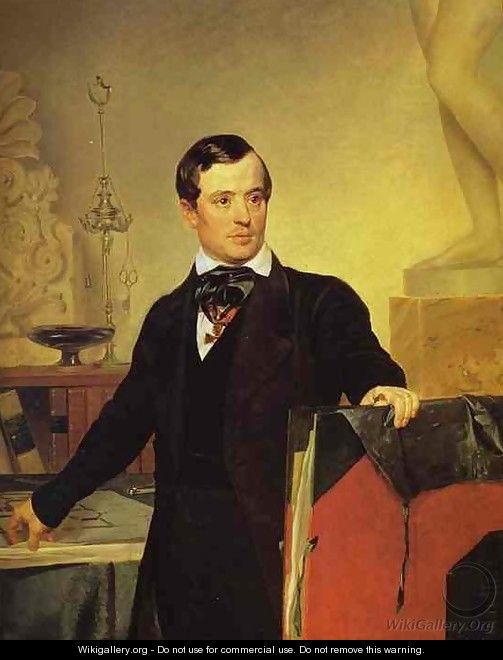 Portrait of the Architect and Painter Alexander Brulloff - Jules Elie Delauney