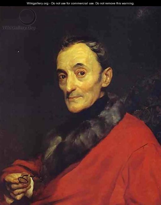 Portrait of the Archeologist Michelangelo Lanci - Jules Elie Delauney