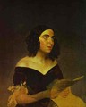 Portrait of Singer Petrova - Jules Elie Delauney