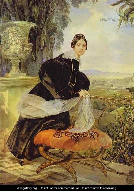 Portrait of Princess Ye P Saltykova - Jules Elie Delauney