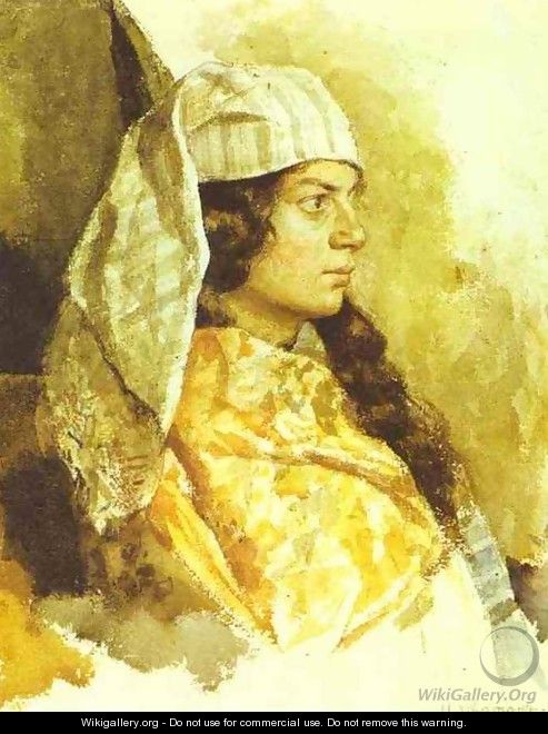 Jewish Woman in an Oriental Shawl 1884 - Isaak Ilyich Levitan