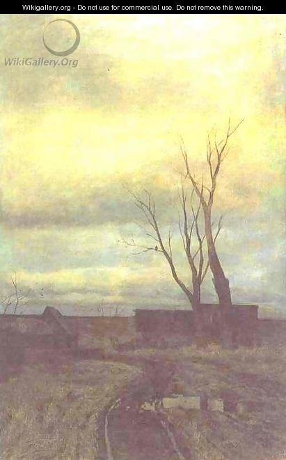 Autumn Road in a Village 1877 - Isaak Ilyich Levitan
