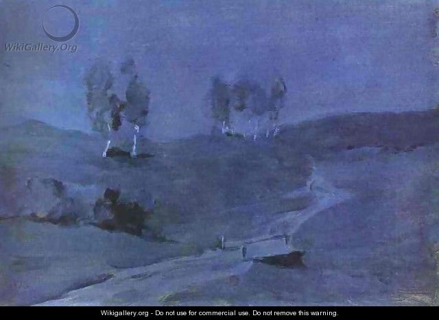 Shadows Moonlit Night 1885 - Isaak Ilyich Levitan