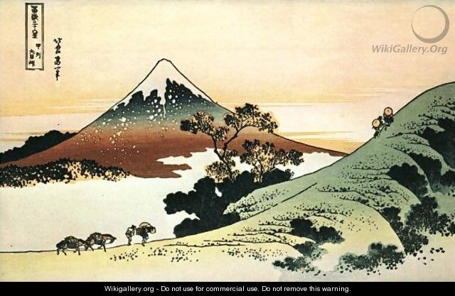 Inume Pass in Kai Province - Katsushika Hokusai