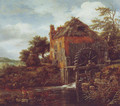 Thatch-roofedhouse with a water mill - Jacob Van Ruisdael