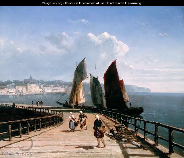 Pier with Fishing Boats - Josephine Bowes