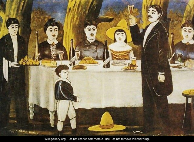 Family Feast - Niko Pirosmanashvili