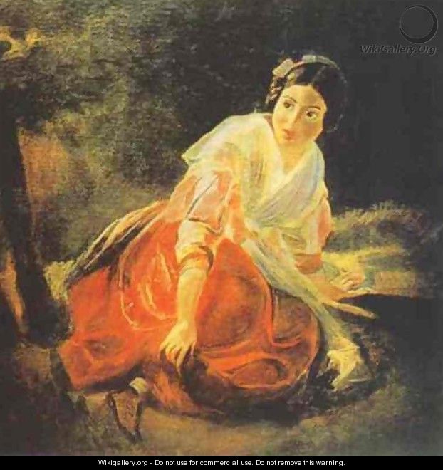 Girl in a Forest 1851 1852 - Julia Vajda
