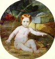 Child in a Swimming Pool Portrait of Prince A G Gagarin in Childhood 1829 - Julia Vajda