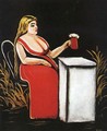 Woman with a Mug of Beer - Niko Pirosmanashvili