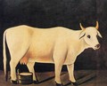 White Cow on a Black Background - Niko Pirosmanashvili
