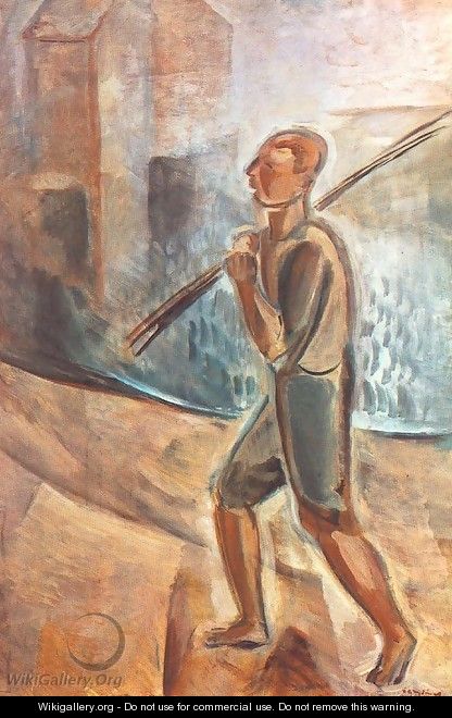 Fisherman at Lake Balaton 1937-38 - Jeno Gadanyi