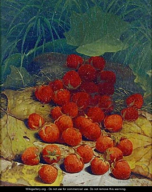 Strawberries Strewn on a Forest Floor - William Mason Brown