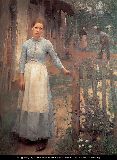 The Girl at the Gate 1889 - Sandor Nagy