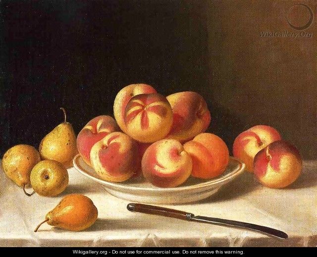 Still Life with Peaches and Pears Date unknown - John Francis