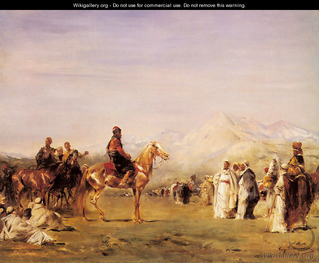 Arab Encampment in the Atlas Mountains - Emile Munier