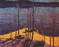 Moonlight and Birches - Thomas Thompson