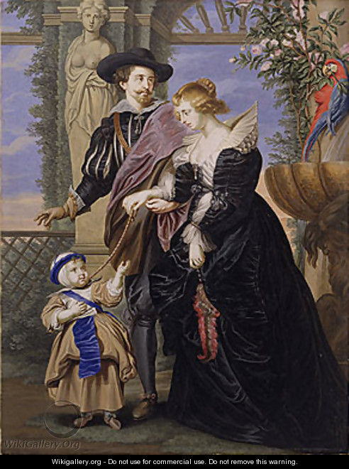 Rubens His Wife Helena Fourment and Their Son Peter Paul - Bernard III Lens