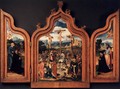 Triptych with the Crucifixion and Donors 1525 - Anonymous Artist