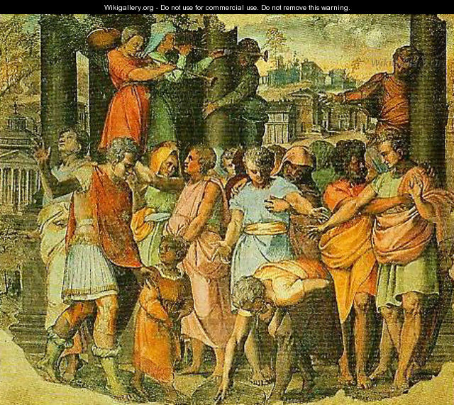 Tarquin the Bold Founds the Tomple of Jove on the Campidoglio - Perino del Vaga (Pietro Bonaccors)