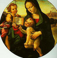 Madonna and child with the Young St John - Girolamo Del Pacchia
