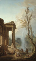 The Portico of a Country Mansion 1773 - Hubert Robert