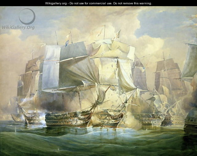 The Battle of Trafalgar the Beginning of the Action 21st October 1805 - Ferdinand Loyen Du Puigaudeau