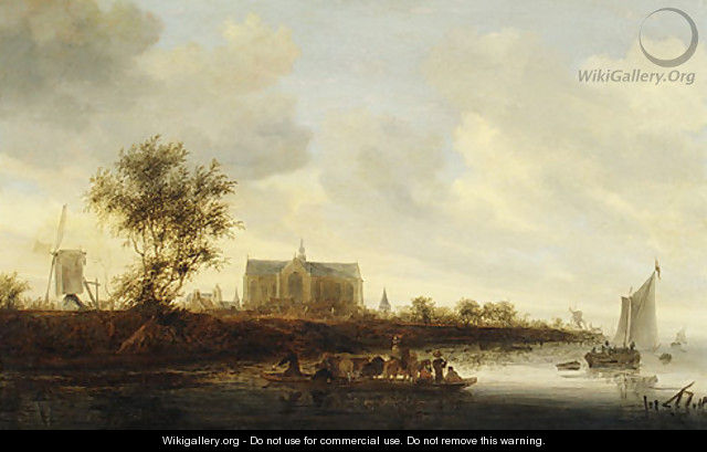 View of the Town of Alkmaar - Salomon van Ruysdael