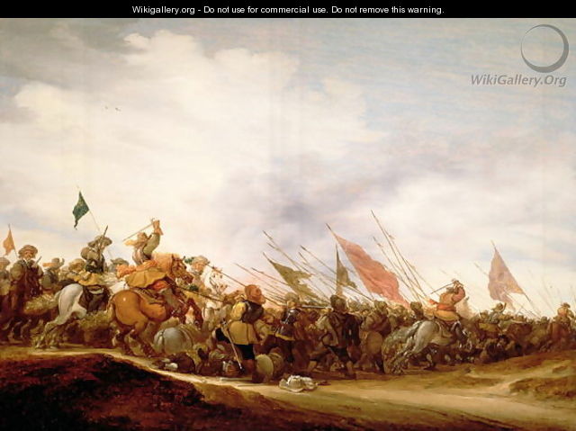 A Battle Scene 1653 - Salomon van Ruysdael