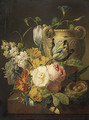 Flowers by a Stone Vase 1786 - Pieter Faes