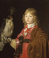 Portrait of a Boy with a Falcon - Wallerant Vaillant