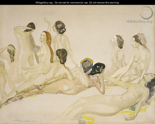 Eleven Nudes ca 1910 - Arthur Bowen Davies