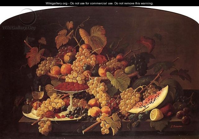 Still Life with Fruit Date unknown 4 - Severin Roesen