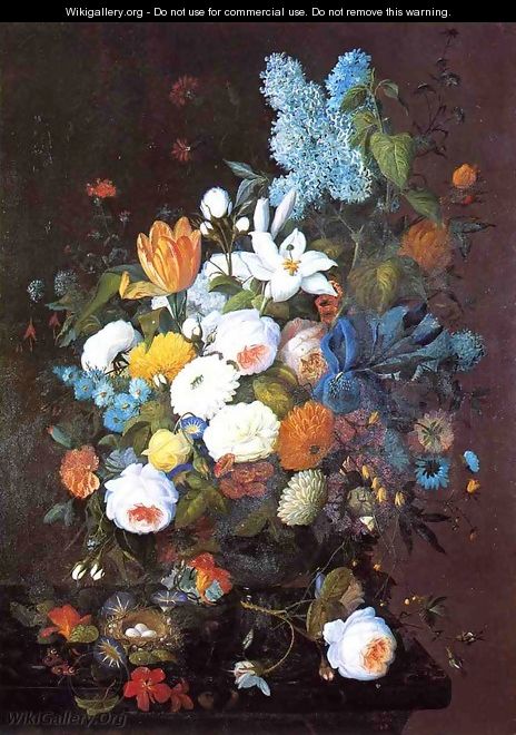 Still Life with Flowers 1848 - Severin Roesen