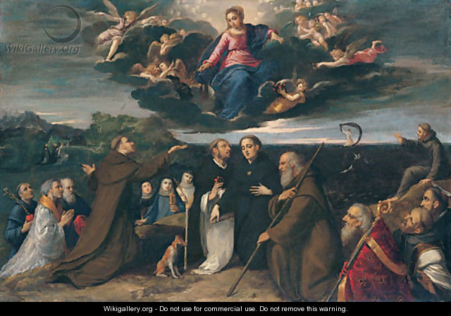 The Virgin Adored by Saints ca 1609 - Sigismondo (Mondino) Scarsellino