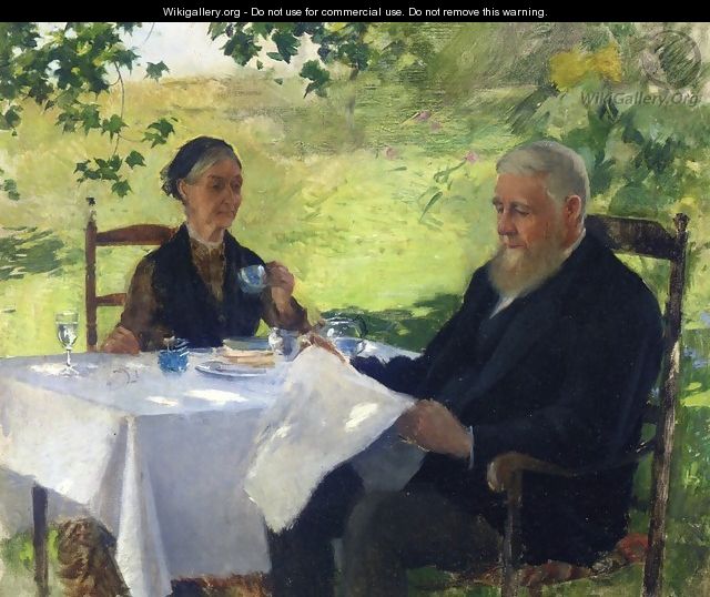 Tea on the Porch 1890 - Willard Leroy Metcalf