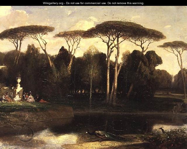 The Villa Doria Pamphili Rome - Alexandre Gabriel Decamps