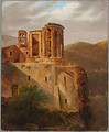 View of the Temple of Vesta at Tivoli - Lancelot Theodore Turpin de Crisse
