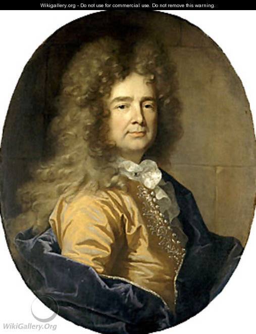 Portrait of a Man Possibly Franis de Chambrier - Hyacinthe Rigaud