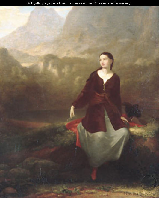 The Spanish Girl in Reverie 1831 - Washington Allston