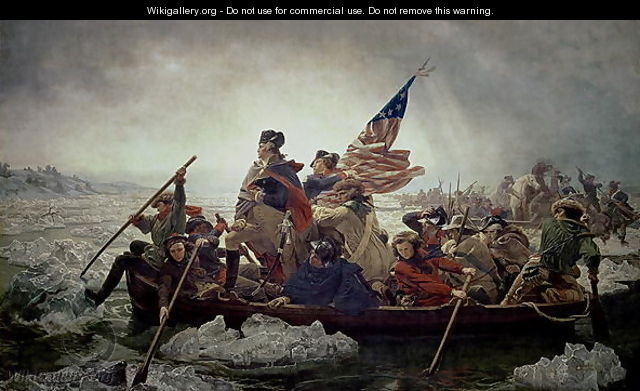 Washington Crossing the Delaware River 25th December 1776 1851 - Emanuel Gottlieb Leutze