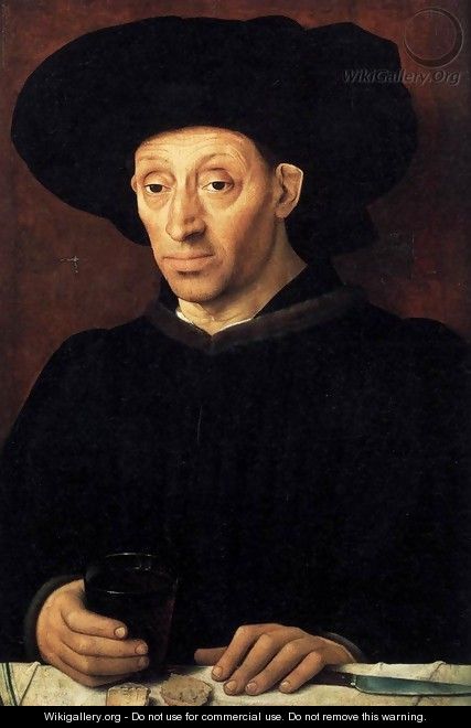 Man with a Glass of Wine 1450 - Anonymous Artist