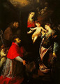Madonna and Child with SS Francis Charles and Catherine of Alexandria - Giovanni Battista Crespi (Cerano II)