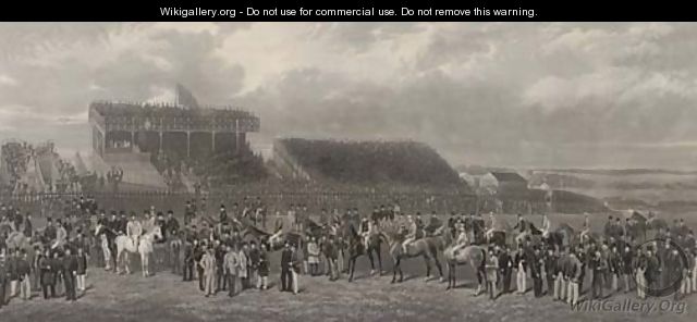A Royal Visit, Punchestown 1868, by T. L. Sanglar - (after) Henry Barraud