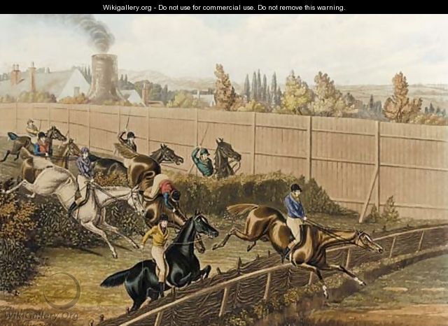 The last grand steeplechase at the Hippodrome racecourse, Kensington - (after) Henry Jnr Alken