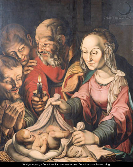 The Adoration of the Shepherds - (after) Hendrick Goltzius